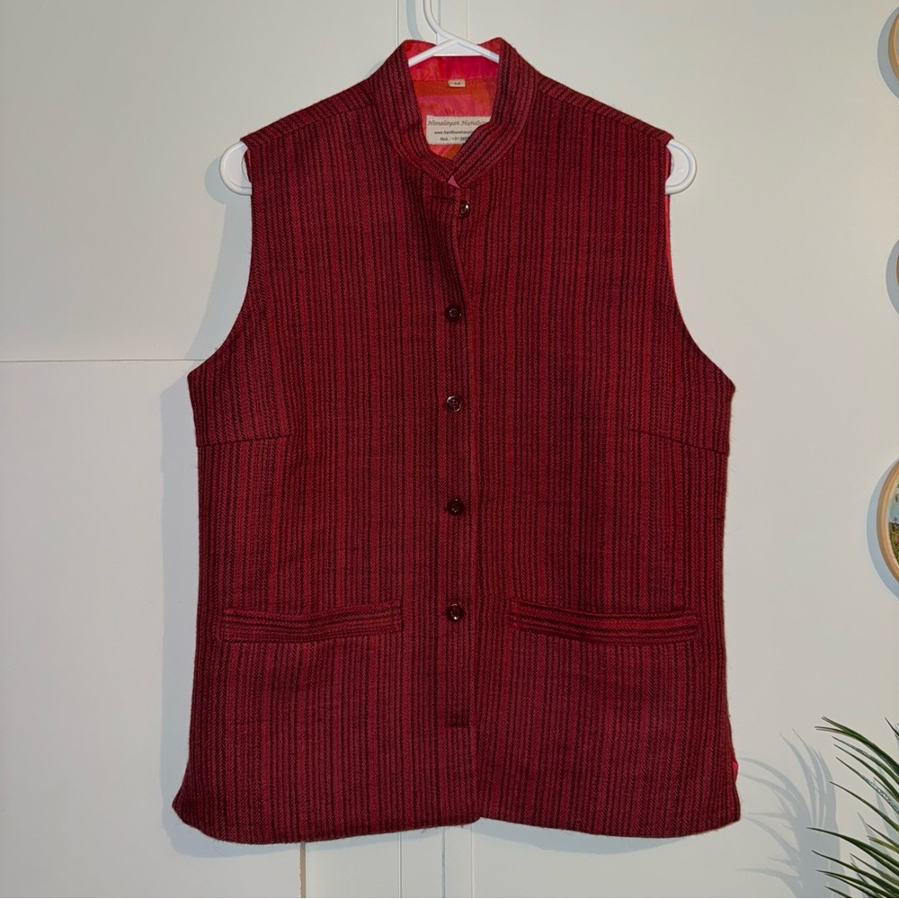 Red Women's Vest with FUN Interior
